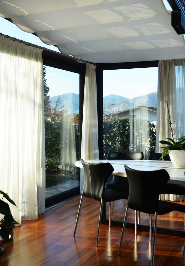 Verande in legno alluminio e ferro