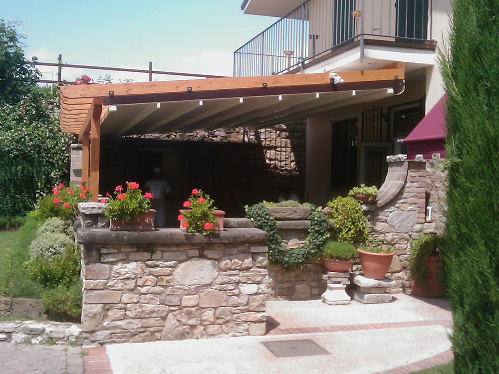 Gazebo in legno lamellare da giardino tendasol Gazebo legno lamellare