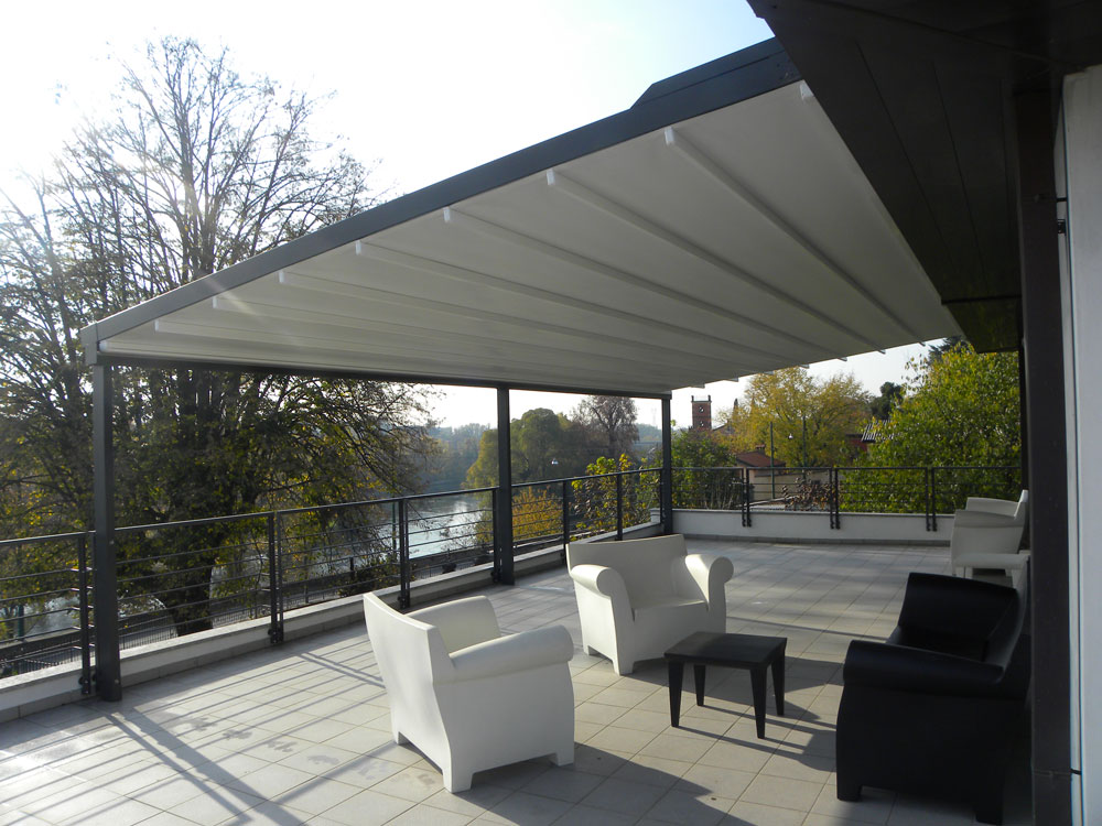 Pergola in Alluminio Level Partic per balconi e terrazze