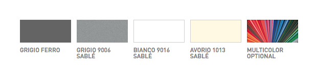 Palette di colori per tende da sole t-hide