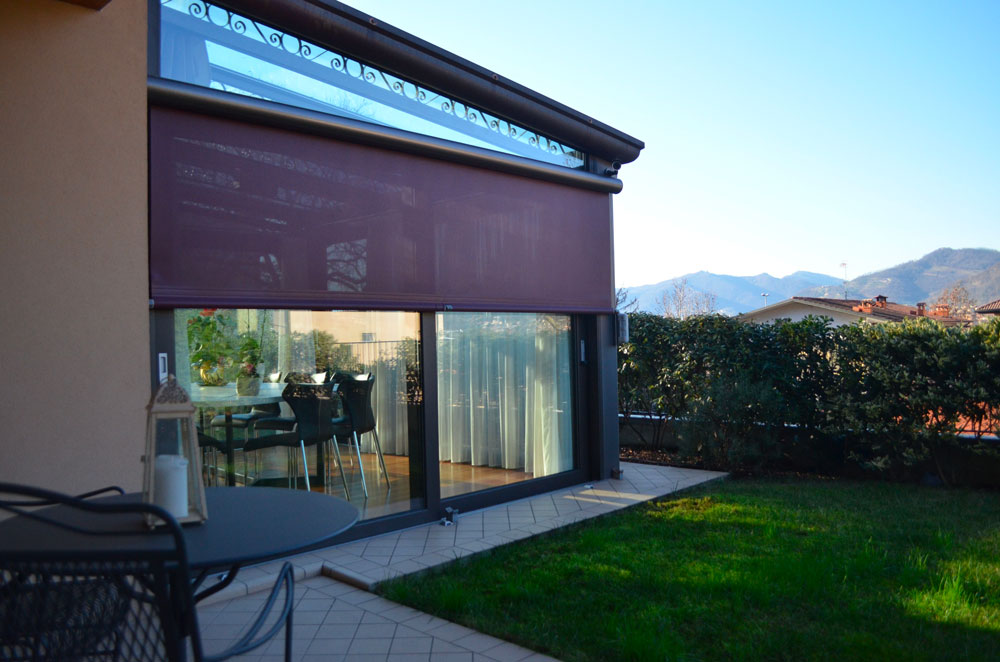 Veranda in alluminio giardino